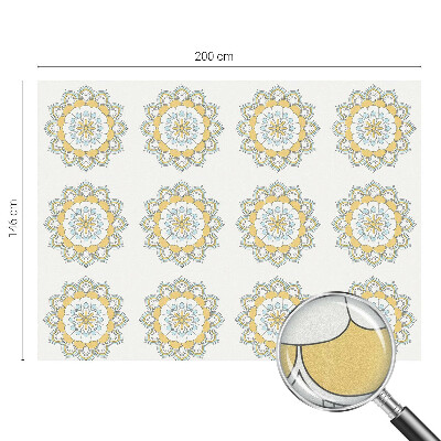 Okenska folija vitraž za zasebnost Barvite mandale