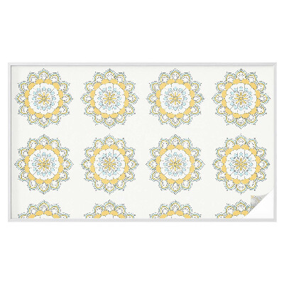 Okenska folija vitraž za zasebnost Barvite mandale