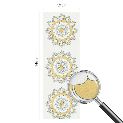 Okenska folija vitraž za zasebnost Barvite mandale