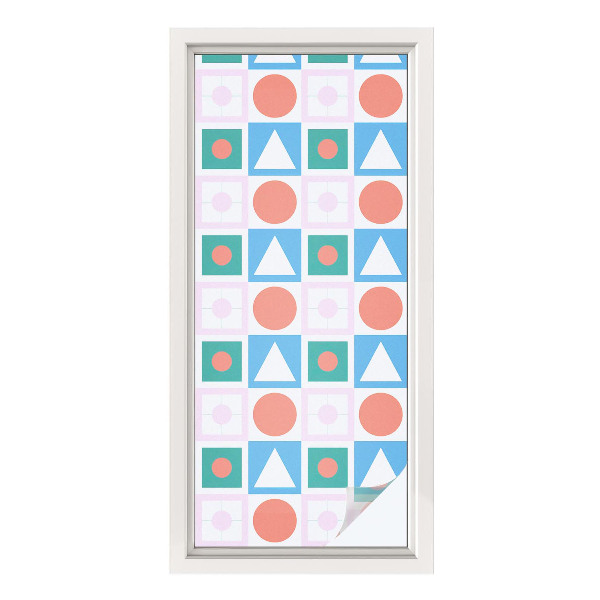 Mlečna folija za okna vitraž Abstraktni vzorci