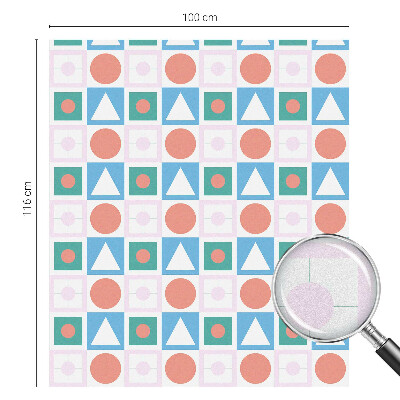 Mlečna folija za okna vitraž Abstraktni vzorci