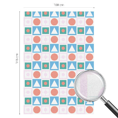 Mlečna folija za okna vitraž Abstraktni vzorci