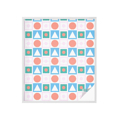 Mlečna folija za okna vitraž Abstraktni vzorci