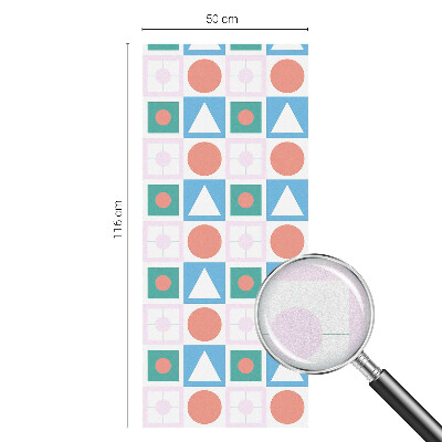 Mlečna folija za okna vitraž Abstraktni vzorci