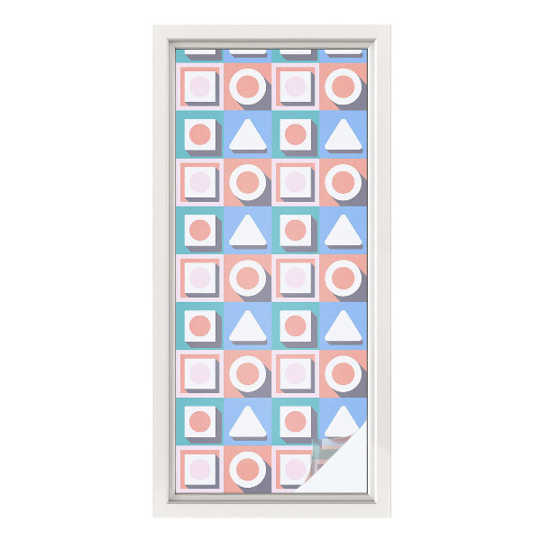 Okenska folija za zaščito pred pogledi Geometrijski vzorci