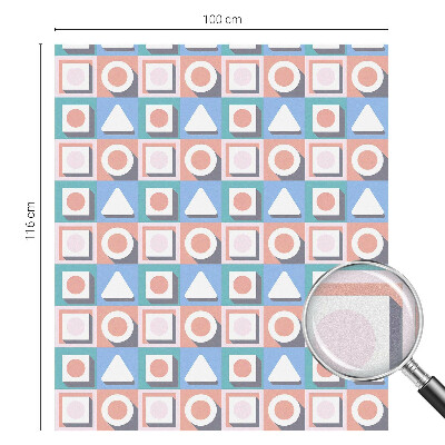 Okenska folija za zaščito pred pogledi Geometrijski vzorci