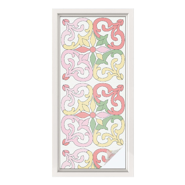 Folija za okna proti soncu Cvetlični okraski