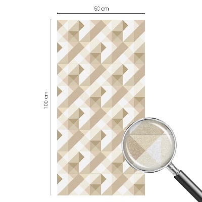 Mlečna folija za okna vitraž Trikotni vzorci