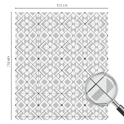 Folija za okna proti soncu Geometrijski vzorci
