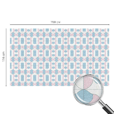 Mlečna folija za okna vitraž Pastelni vzorci