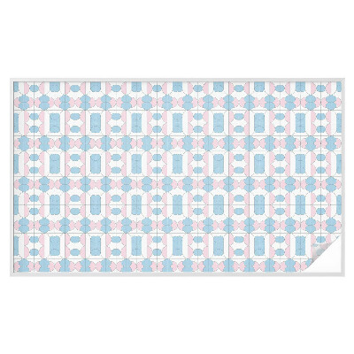 Mlečna folija za okna vitraž Pastelni vzorci