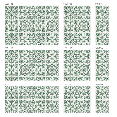 Okenska folija vitraž za zasebnost Rastlinski okraski