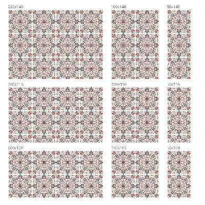 Folija za okna proti soncu Cvetlična harmonija