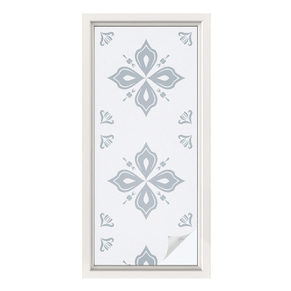 Okenska folija vitraž za zasebnost Geometrijska simetrija