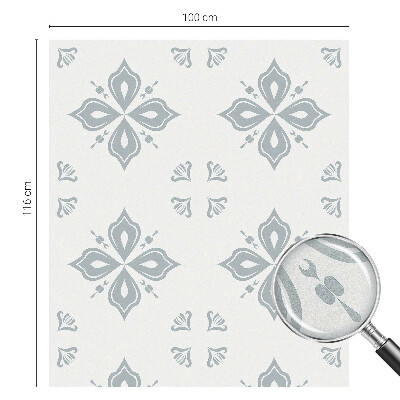 Okenska folija vitraž za zasebnost Geometrijska simetrija