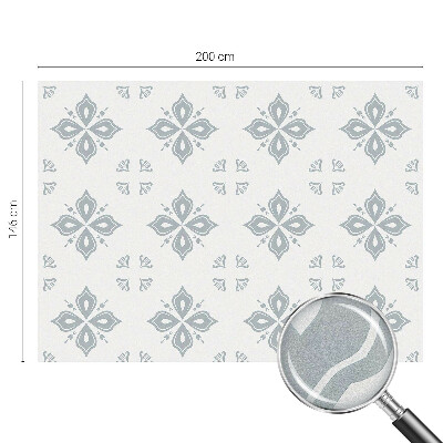 Okenska folija vitraž za zasebnost Geometrijska simetrija