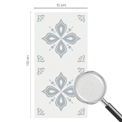 Okenska folija vitraž za zasebnost Geometrijska simetrija