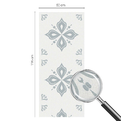 Okenska folija vitraž za zasebnost Geometrijska simetrija