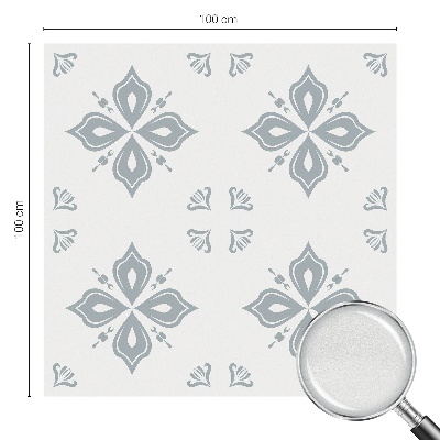 Okenska folija vitraž za zasebnost Geometrijska simetrija