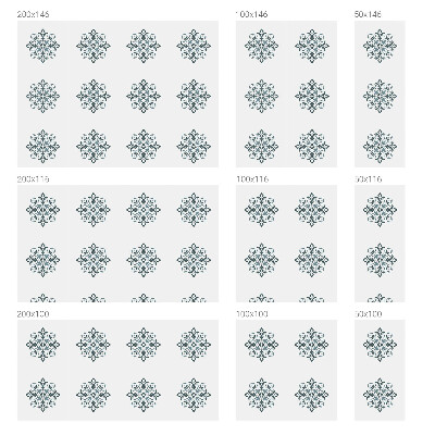 Mlečna folija za okna vitraž Klasični ornament