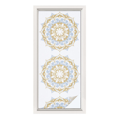 Okenska folija vitraž za zasebnost Boho mandale