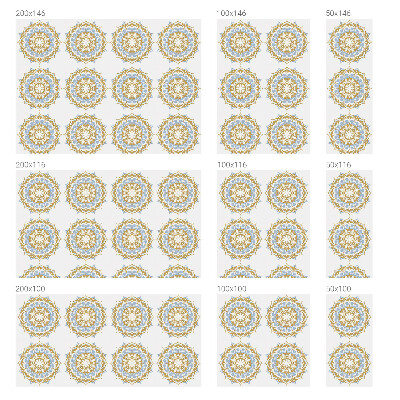 Okenska folija vitraž za zasebnost Boho mandale