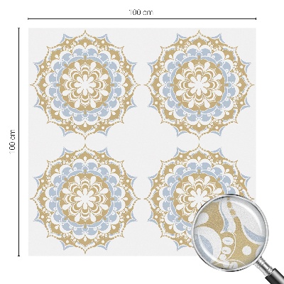 Okenska folija vitraž za zasebnost Boho mandale