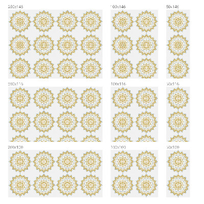 Mlečna folija za okna vitraž Cvetlična mandala