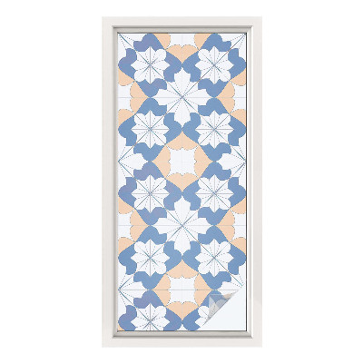 Okenska folija vitraž za zasebnost Simetrični vzorci