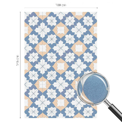 Okenska folija vitraž za zasebnost Simetrični vzorci