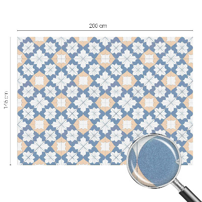 Okenska folija vitraž za zasebnost Simetrični vzorci