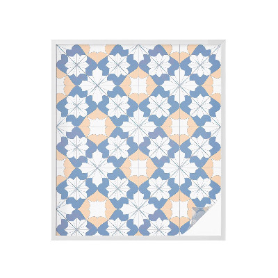 Okenska folija vitraž za zasebnost Simetrični vzorci