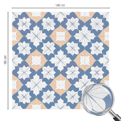 Okenska folija vitraž za zasebnost Simetrični vzorci