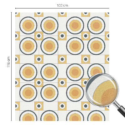 Folija za okna proti soncu Retro krogi