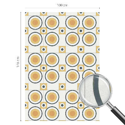 Folija za okna proti soncu Retro krogi