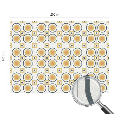 Folija za okna proti soncu Retro krogi