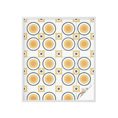 Folija za okna proti soncu Retro krogi