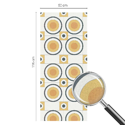 Folija za okna proti soncu Retro krogi