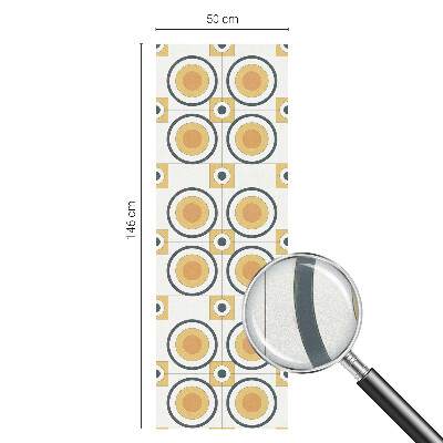 Folija za okna proti soncu Retro krogi