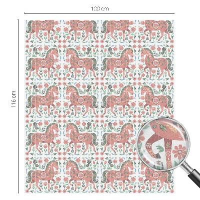 Folija za okna proti soncu Barviti konji