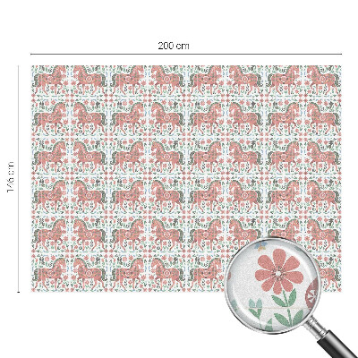 Folija za okna proti soncu Barviti konji