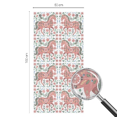 Folija za okna proti soncu Barviti konji