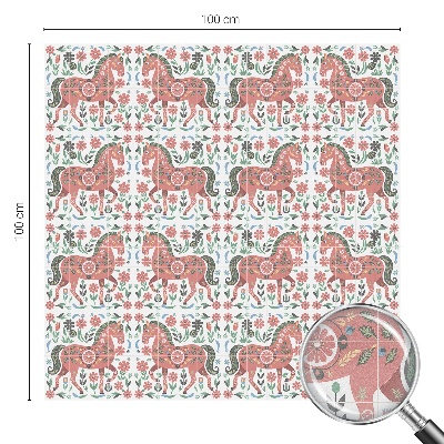 Folija za okna proti soncu Barviti konji