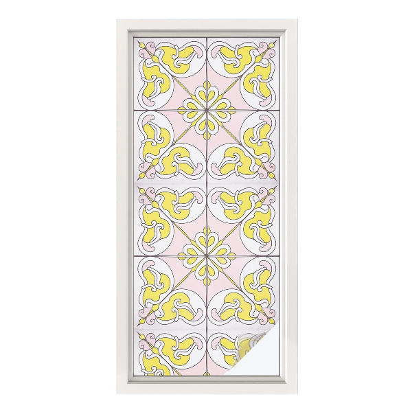 Okenska folija za zaščito pred pogledi Abstraktno cvetje