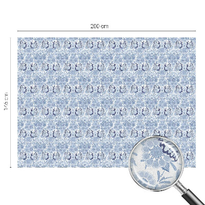 Okenska folija vitraž za zasebnost Cvetlična ptica