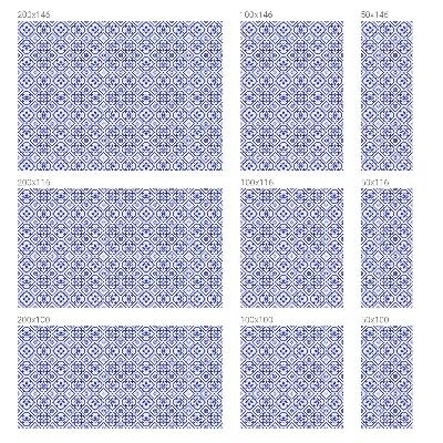 Mlečna folija za okna vitraž Modre ploščice