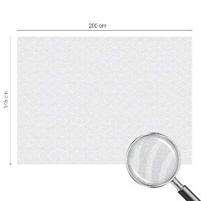 Mlečna folija za okna vitraž Valovi harmonije