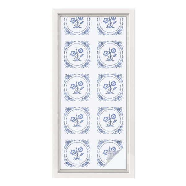 Dekorativna folija za steklo vitraž Nežne rože