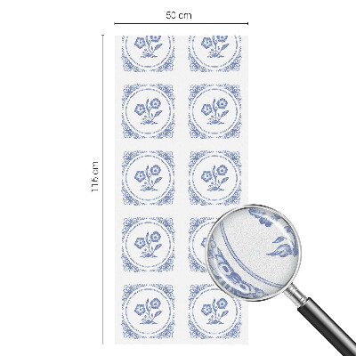 Dekorativna folija za steklo vitraž Nežne rože