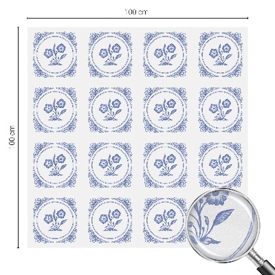 Dekorativna folija za steklo vitraž Nežne rože